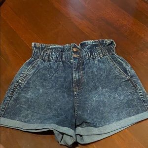 High waisted shorts